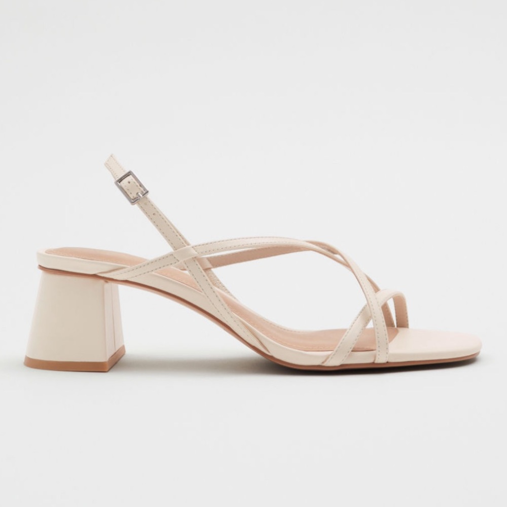 & Other Stories Strappy Leather Heels